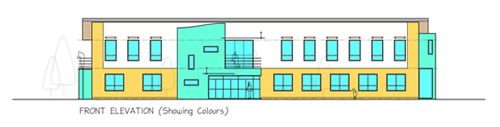front elevation colour